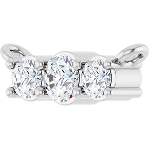 Platinum 1/5 CTW Natural Diamond Necklace Center