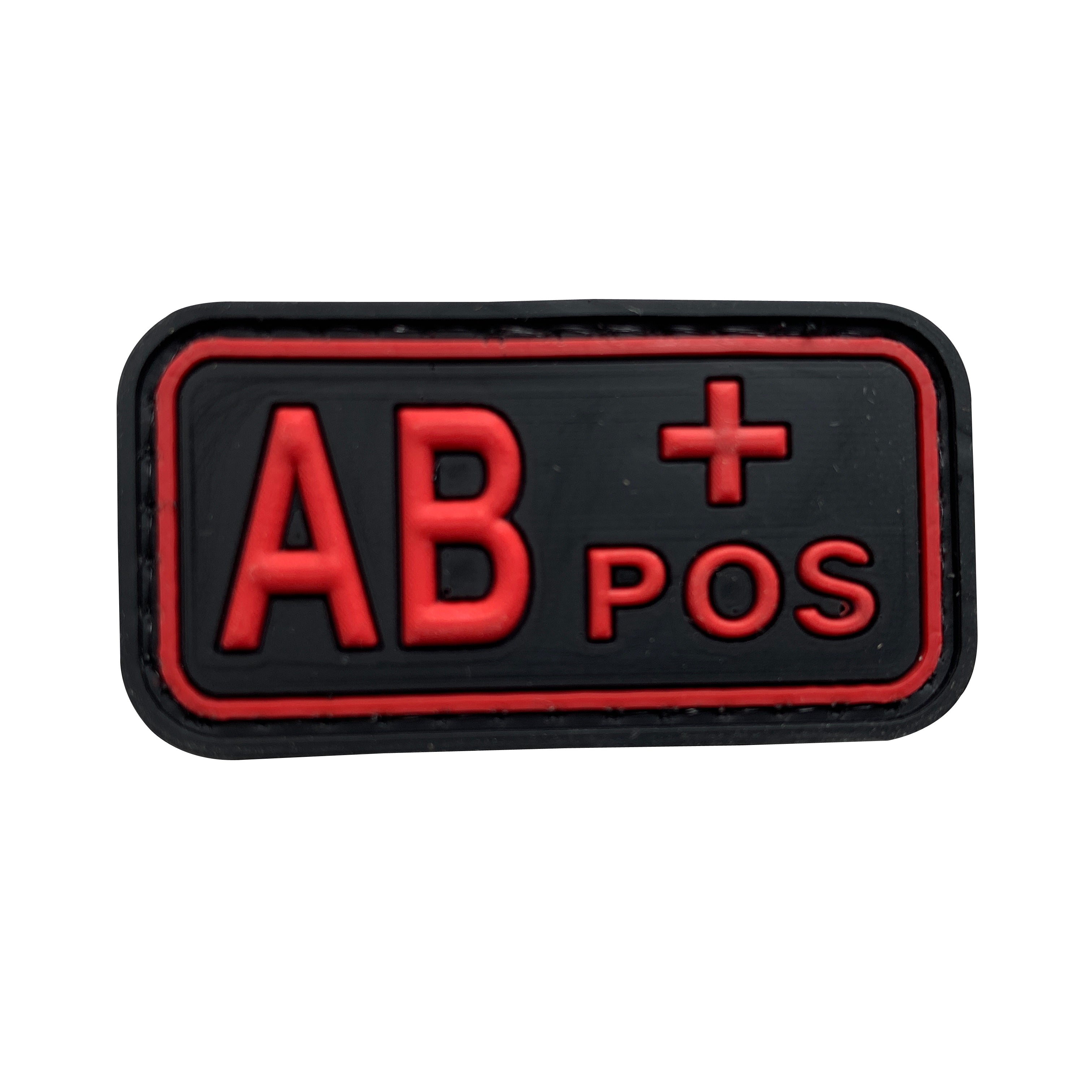 AB POS - Red - PVC Patch