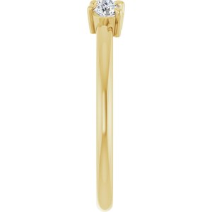 Three-Stone Stackable Ring