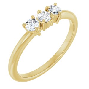Three-Stone Stackable Ring