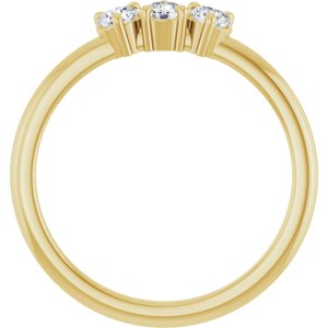Three-Stone Stackable Ring