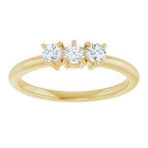 Three-Stone Stackable Ring