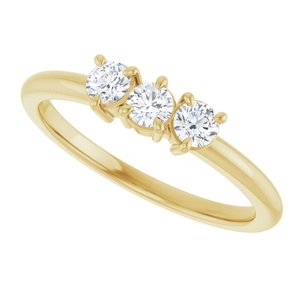 Three-Stone Stackable Ring