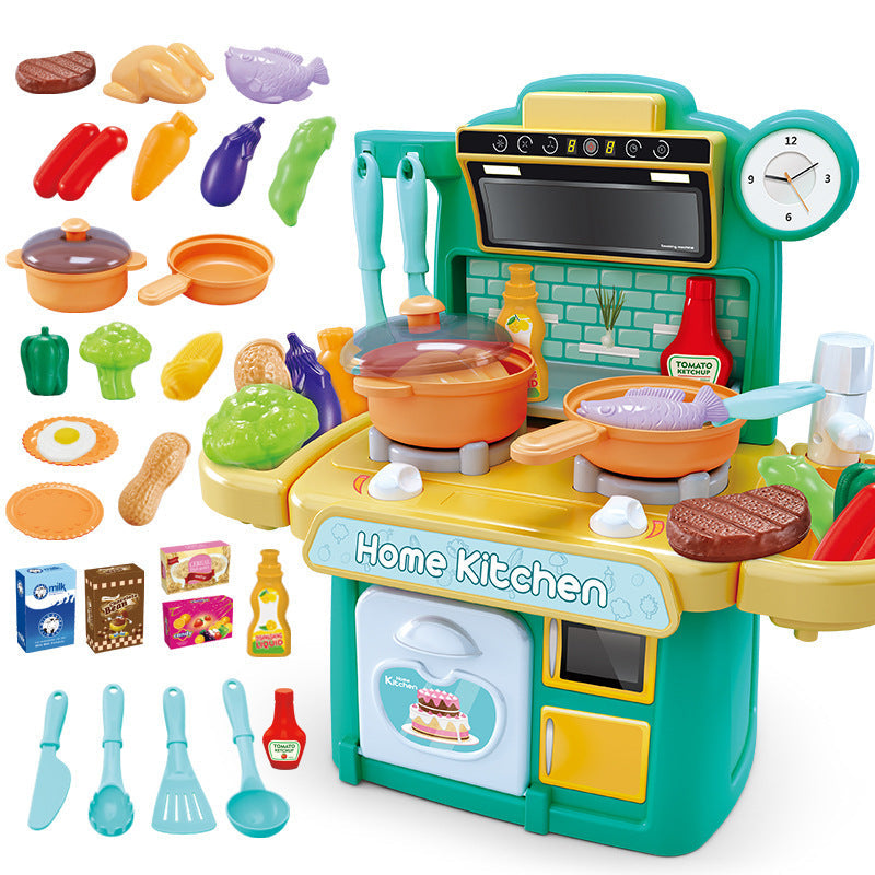 Kids Play Kitchen Set – Large Dishwasher Pool with 23 Accessories