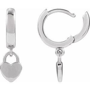 Heart Hoop Earrings