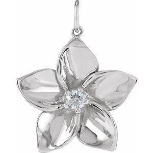 Plumeria Flower Pendant