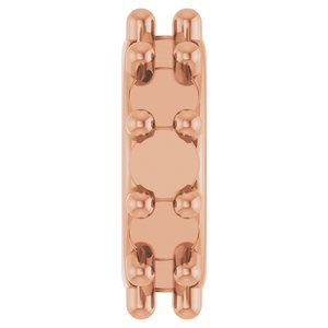 14K Rose Gold 2 mm Round Cabochon Spacer Charm/Pendant Mounting – image 2