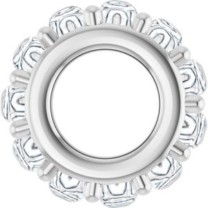 Sterling Silver 2 mm Round Cabochon Spacer Charm/Pendant Mounting – image 5