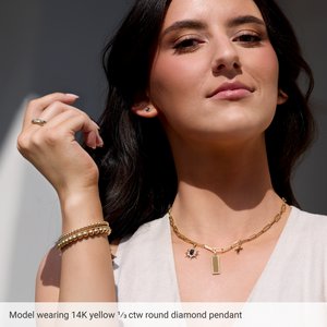Engravable Accented Bar Charm/Pendant