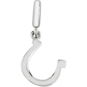 Sterling Silver Horseshoe Charm/Pendant