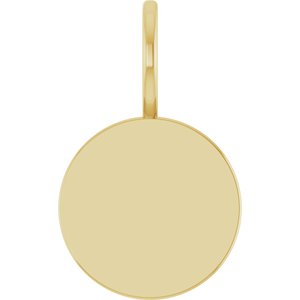 Engravable Disc Charm/Pendant