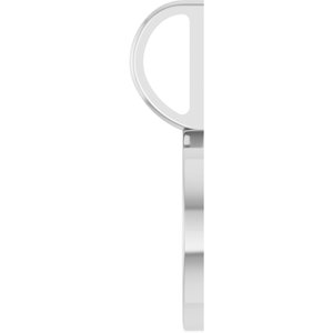 Platinum Engravable Disc Charm/Pendant – image 3