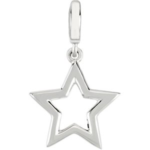 Sterling Silver Star Charm/Pendant
