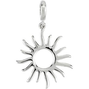 Sterling Silver Sun Charm/Pendant