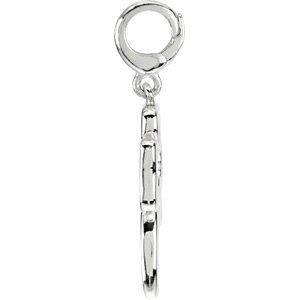 14K White Gold Four-Leaf Clover Charm/Pendant – image 2