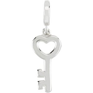14K Yellow Gold Key Charm/Pendant – image 2