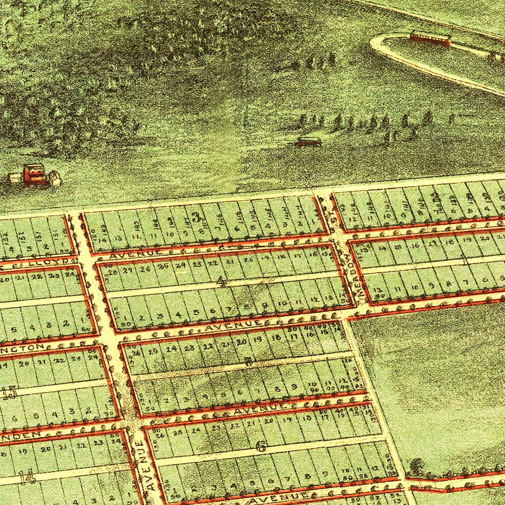 Vintage Map of Alexandria, Virginia 1890