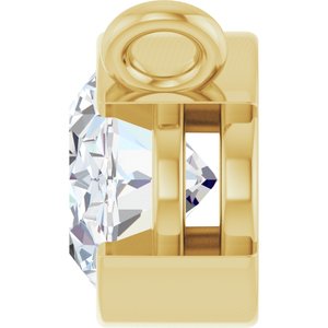 14K Yellow Gold 7/8 CT Lab-Grown Diamond Necklace Center