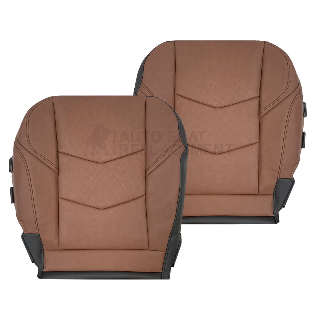 2015-2020 Cadillac Escalade Perforated Leather OR Syn. Leather Seat Cover Kona Brown: Choose From Variation