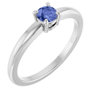 Sterling Silver Natural Tanzanite Ring