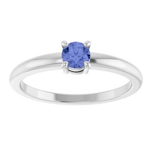 Sterling Silver Natural Tanzanite Ring