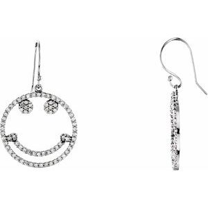 14K White Gold 5/8 CTW Natural Diamond Earrings – image 3