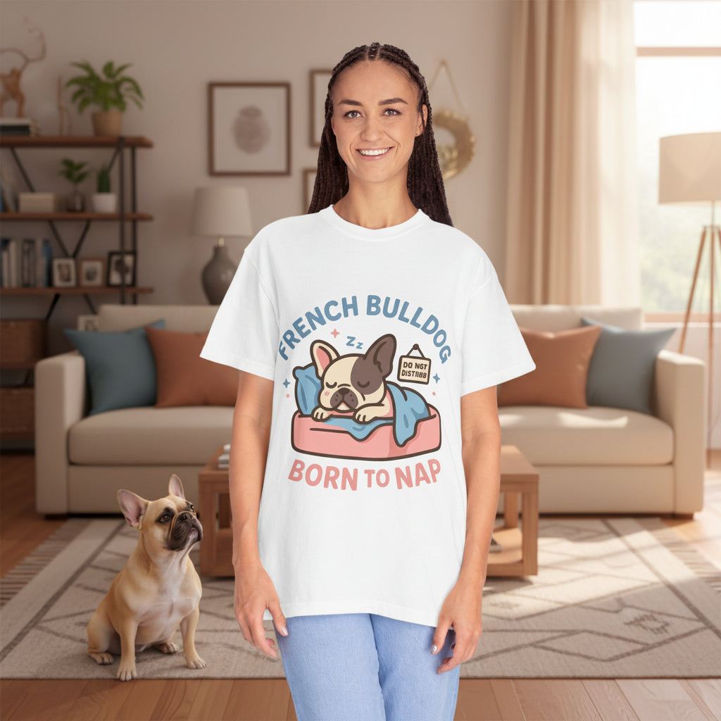 French Bulldog “Born to Nap” T-Shirt