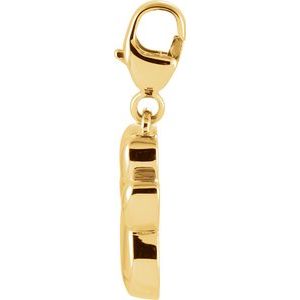 14K Yellow Gold Paw Print Charm/Pendant – image 2