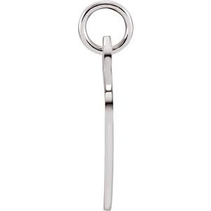 Sterling Silver Engravable Heart Charm/Pendant – image 2