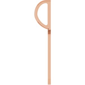 14K Rose Gold Engravable Dog Tag Charm/Pendant – image 3