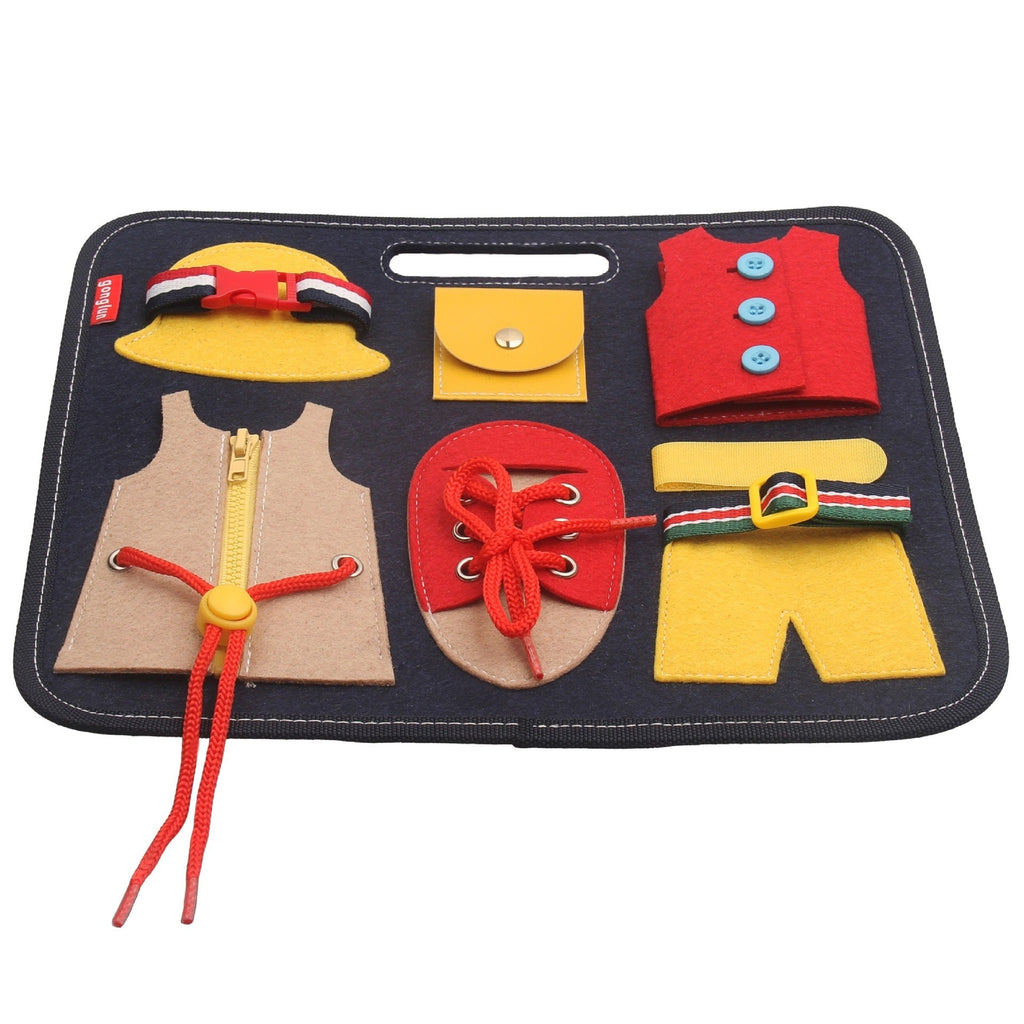 Busy Board Montessori Early Educational Toy – DIY Learning Activity Board for Toddlers