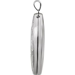 Engravable Embossed Oval Locket