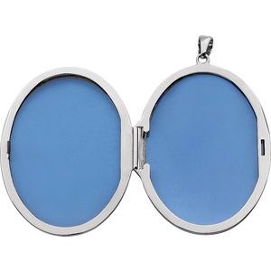 Engravable Embossed Oval Locket