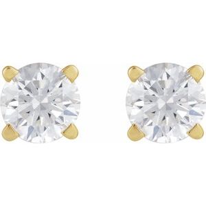 14K Yellow Gold 1/4 CT Lab-Grown Diamond Earring – image 2