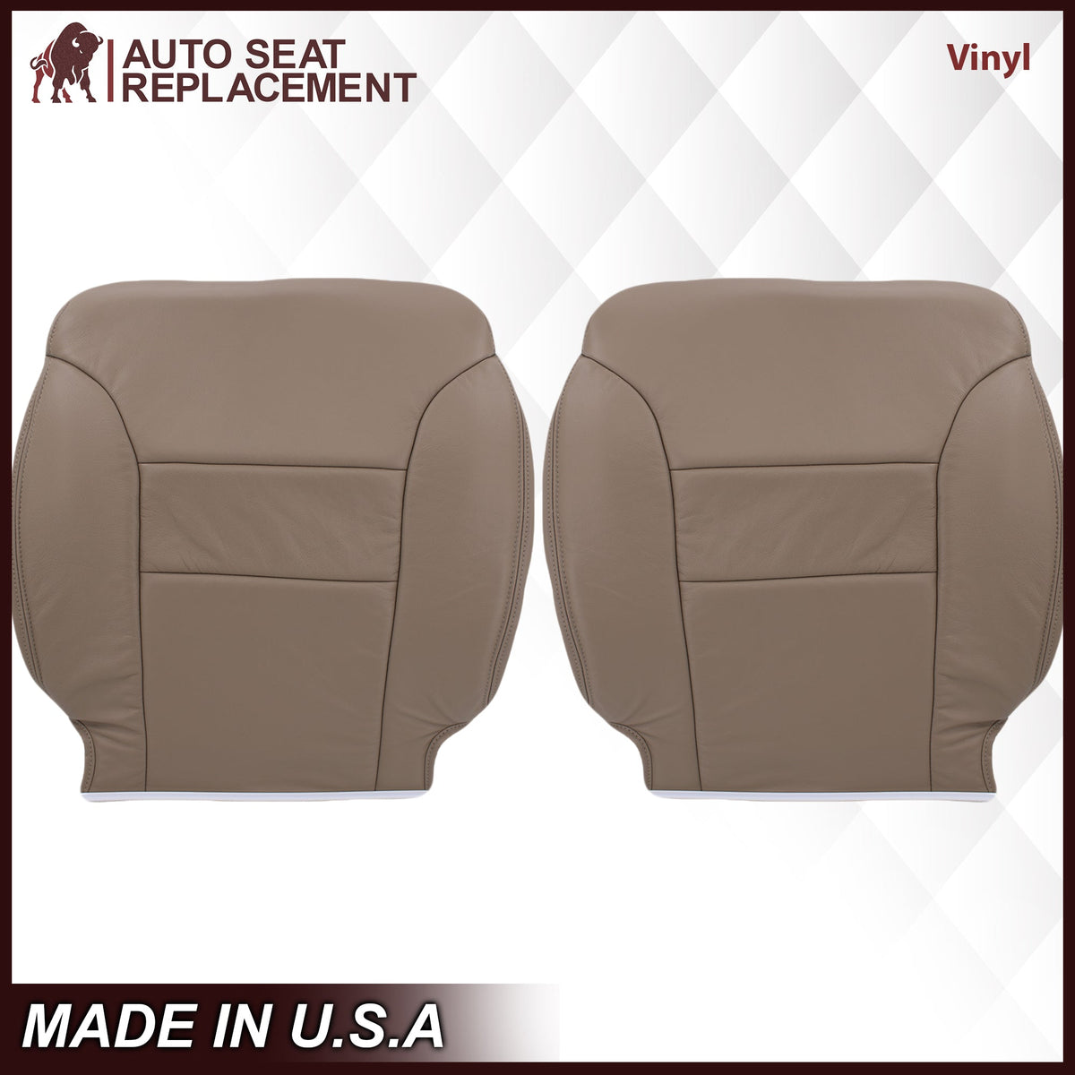 1995-1999 Chevy Tahoe/Suburban/Silverado Seat Cover in Tan (60/40 Bench Bottoms): Choose your options