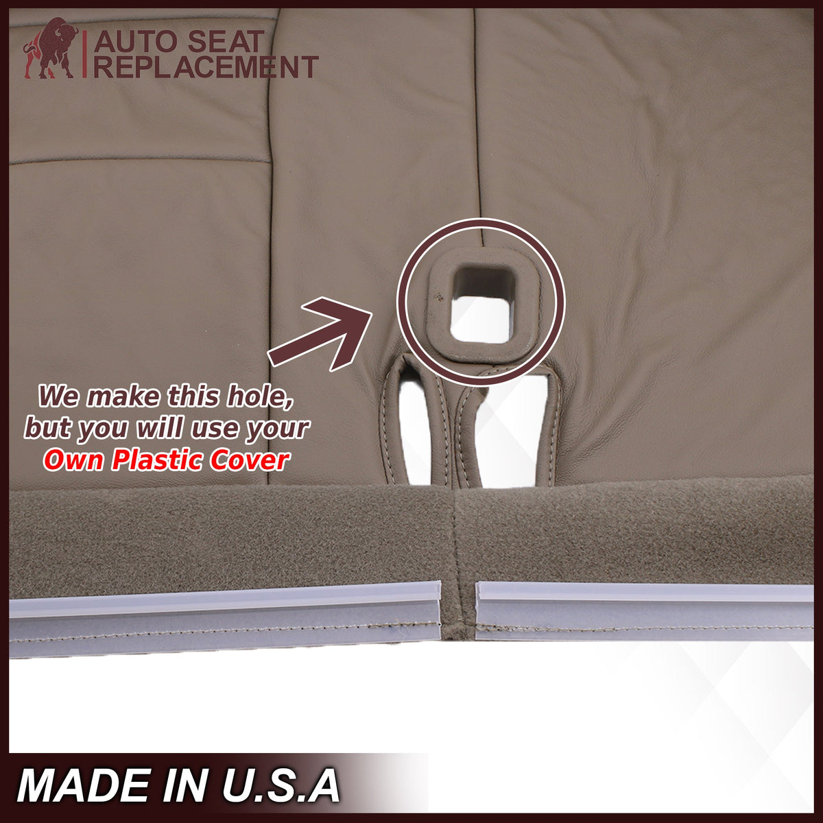 1995-1999 GMC Yukon/Sierra Seat Cover in Tan (60/40 Bench Bottoms): Choose your options