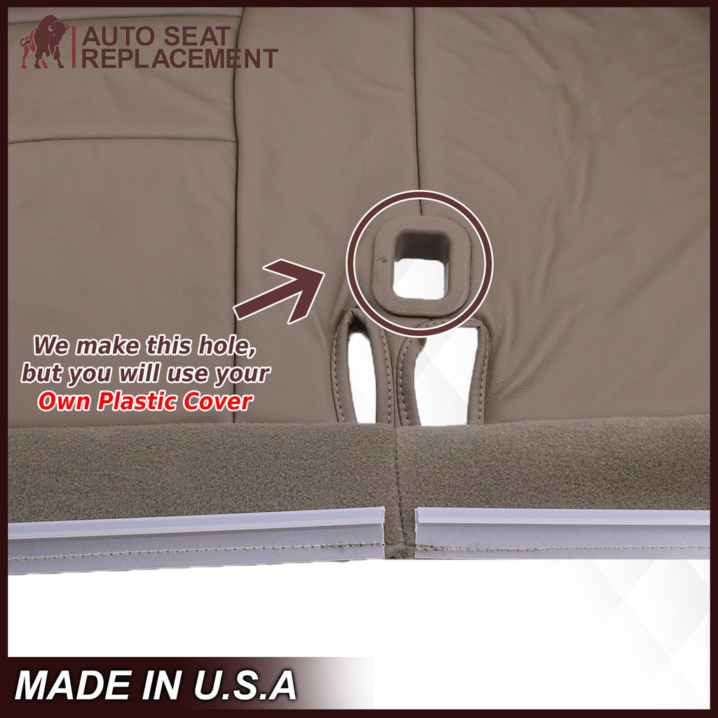 1995-1999 GMC Yukon/Sierra Seat Cover in Tan (60/40 Bench Bottoms): Choose your options
