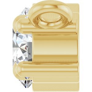 14K Yellow Gold 1/2 CTW Lab-Grown Diamond Necklace Center