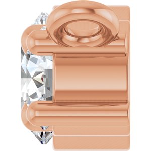 14K Rose Gold 1/2 CTW Lab-Grown Diamond Necklace Center