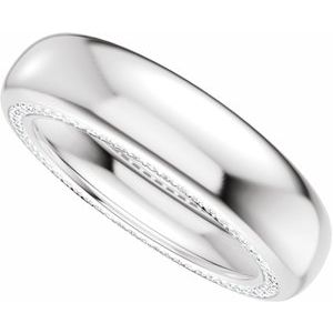 Accented Half Round Band