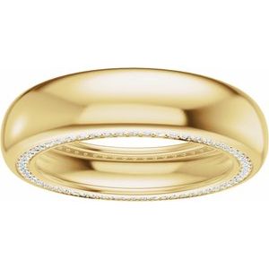 Accented Half Round Band