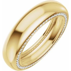 Accented Half Round Band