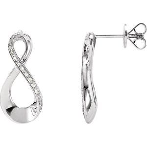 Accented Infinity-Inspired Earrings