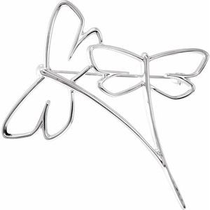 Sterling Silver Dragonfly Brooch