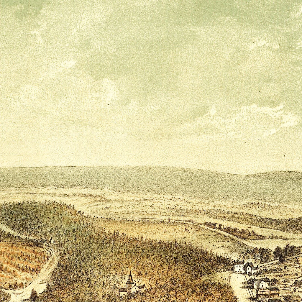 Vintage Map of Berkeley Springs, Virginia 1889