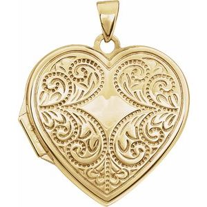 Engravable Heart Locket