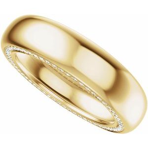 Accented Half Round Band