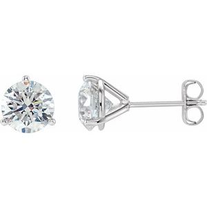 14K White Gold 2 CTW Natural Diamond Stud Earrings