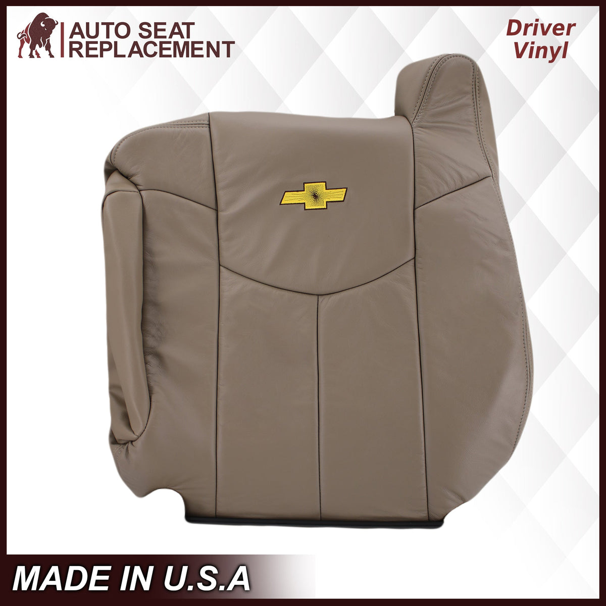2002 Chevy Avalanche Seat Cover in Medium Neutral Tan: Choose From Variations