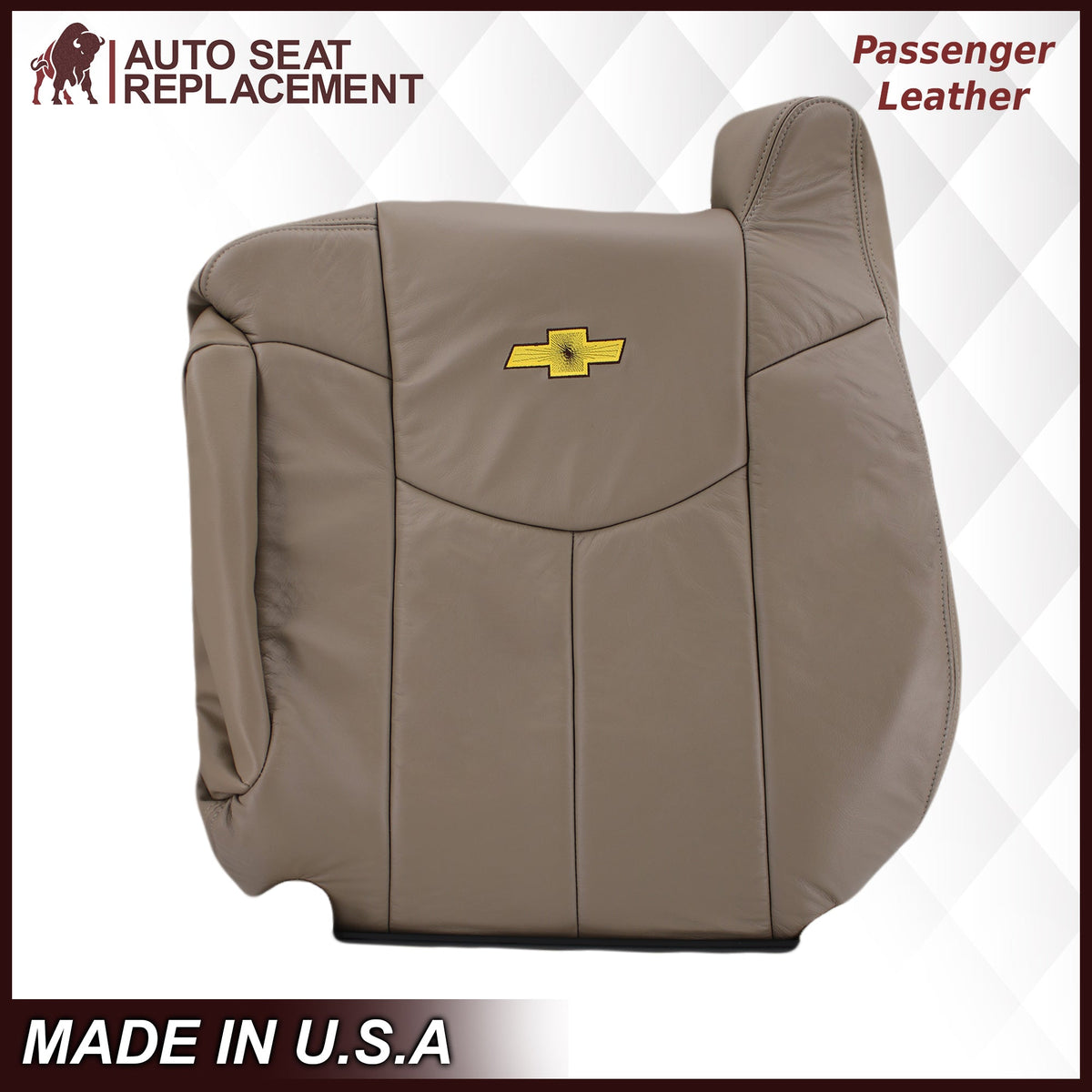 2002 Chevy Avalanche Seat Cover in Medium Neutral Tan: Choose From Variations